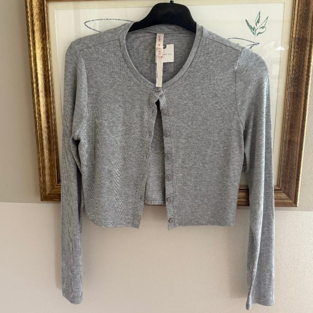 NWT LyreBird (Anthropologie) Grey cardigan size S